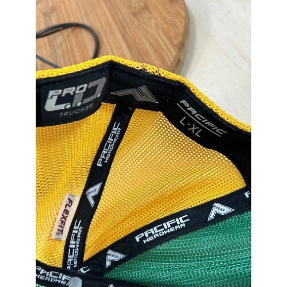 Savon Sports Flip Mode Green Rasta Theme Flat Bill Adjustable Baseball Hat - Picture 6 of 6